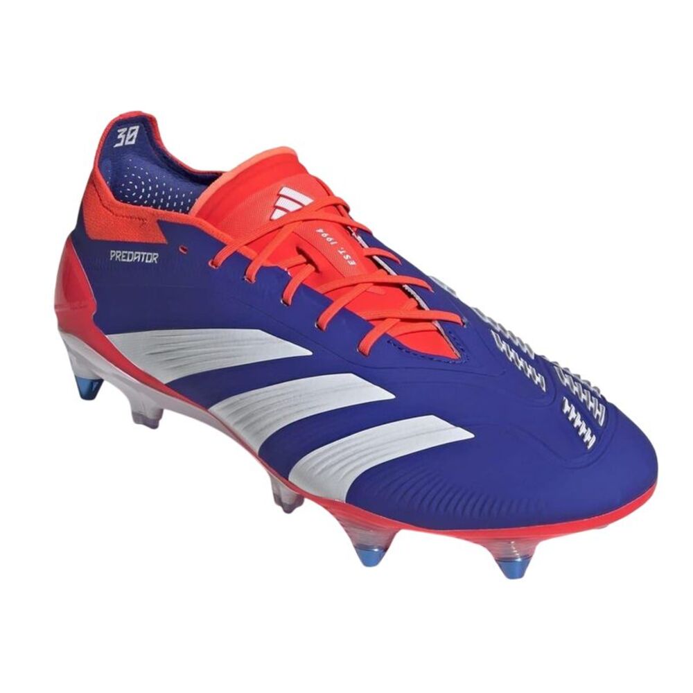 Adidas Unisex Adult Predator Soft Ground Football Boots / Blue/White/Red